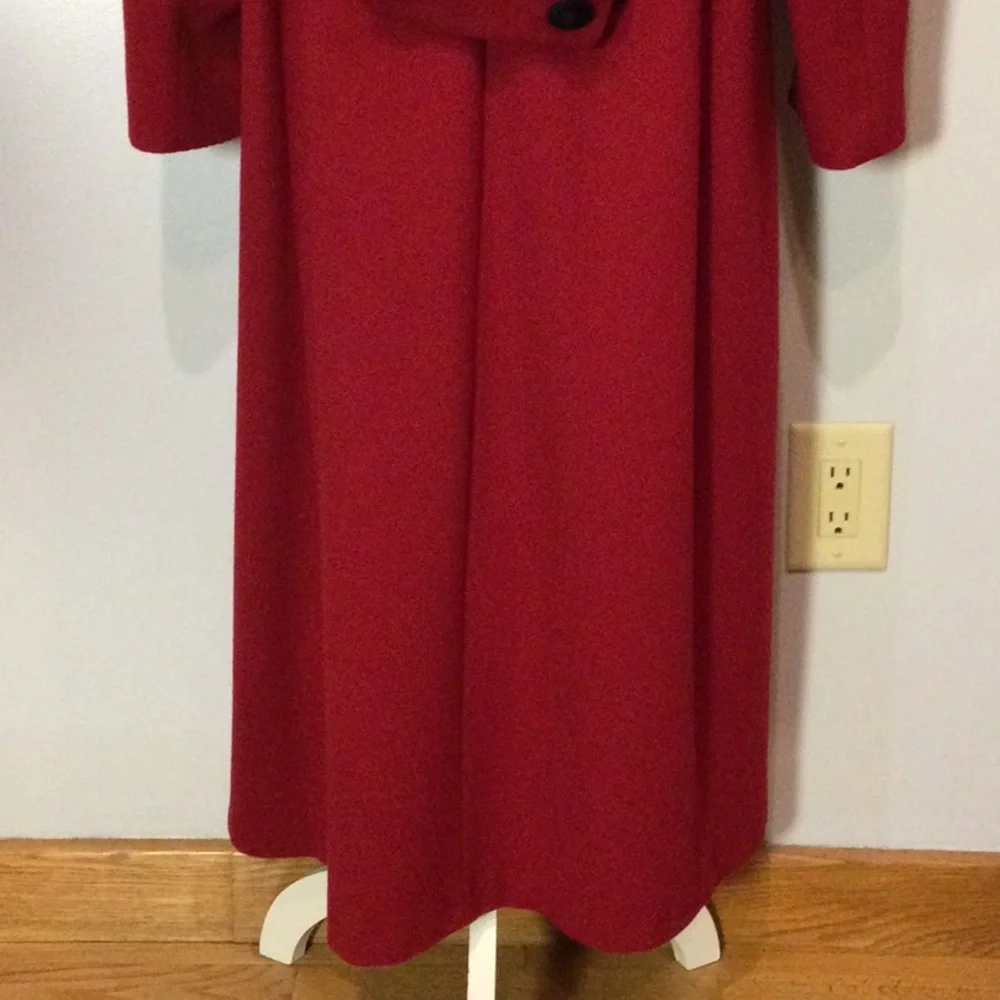 MDP 🍒 Red Wool Dress Coat - Picture 6 of 16